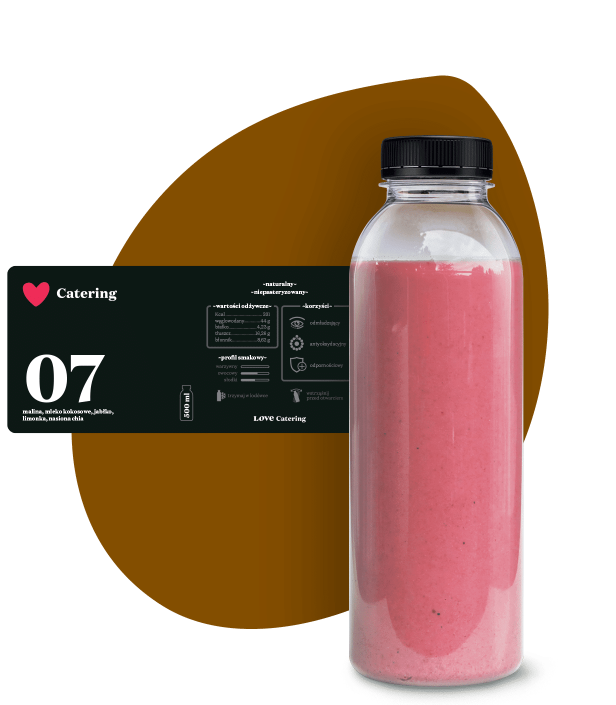 smoothie rapsberry tropics