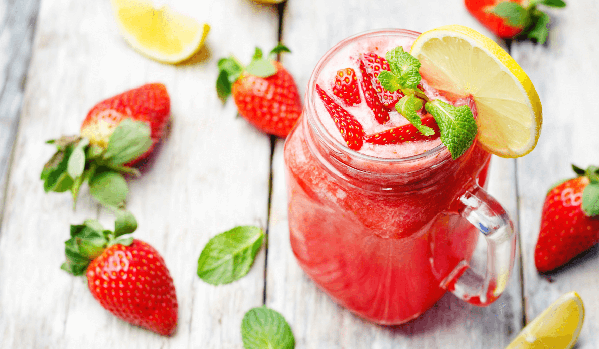przepis na lemoniadę truskawkową