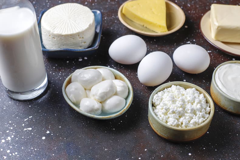 Produkty odzwierzęce dostarczają białka niezbędnego w skutecznej diecie na masę.